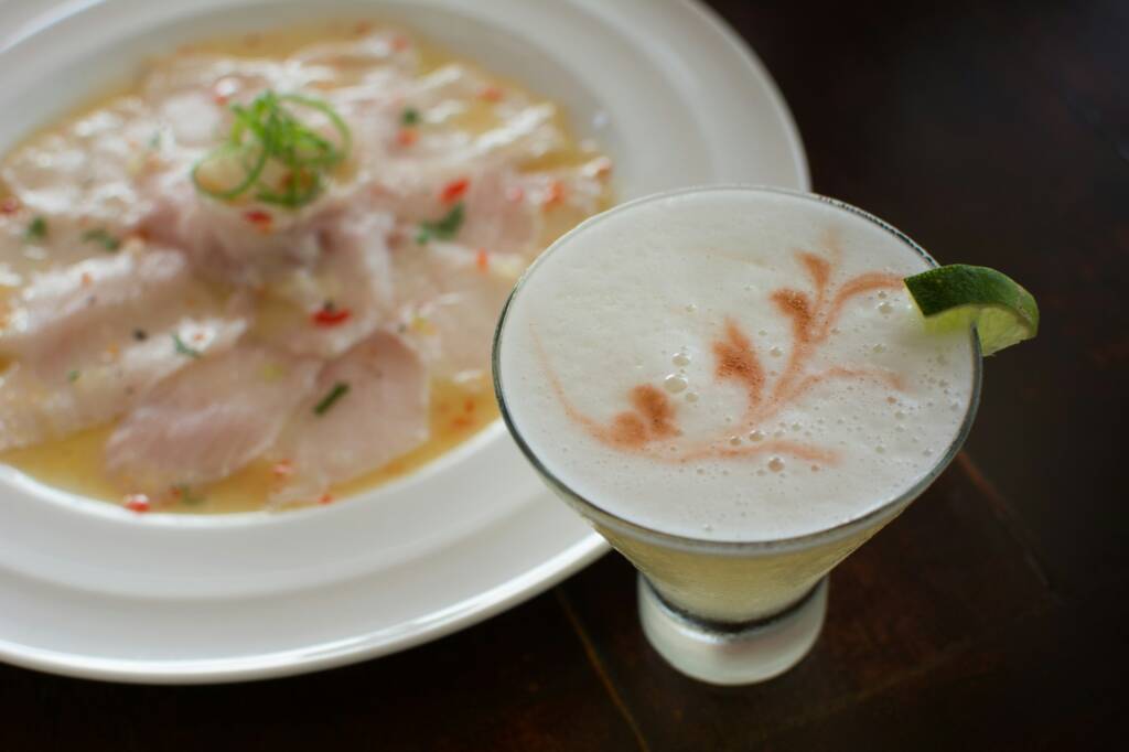 Peruvian tiradito dish